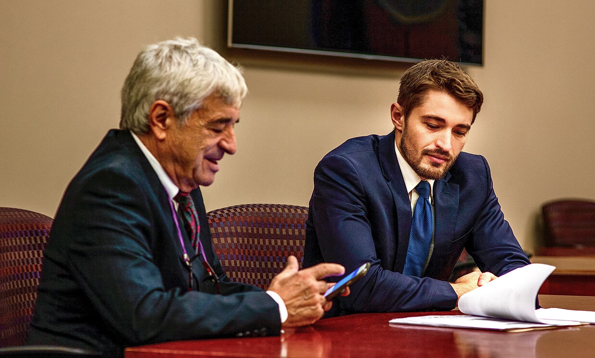 Bob and Marcus Baldori working together